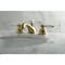 Kingston Brass KS3967PL 8" Widespread Bathroom Faucet, Brushed Brass KS3967PL - alternate 3